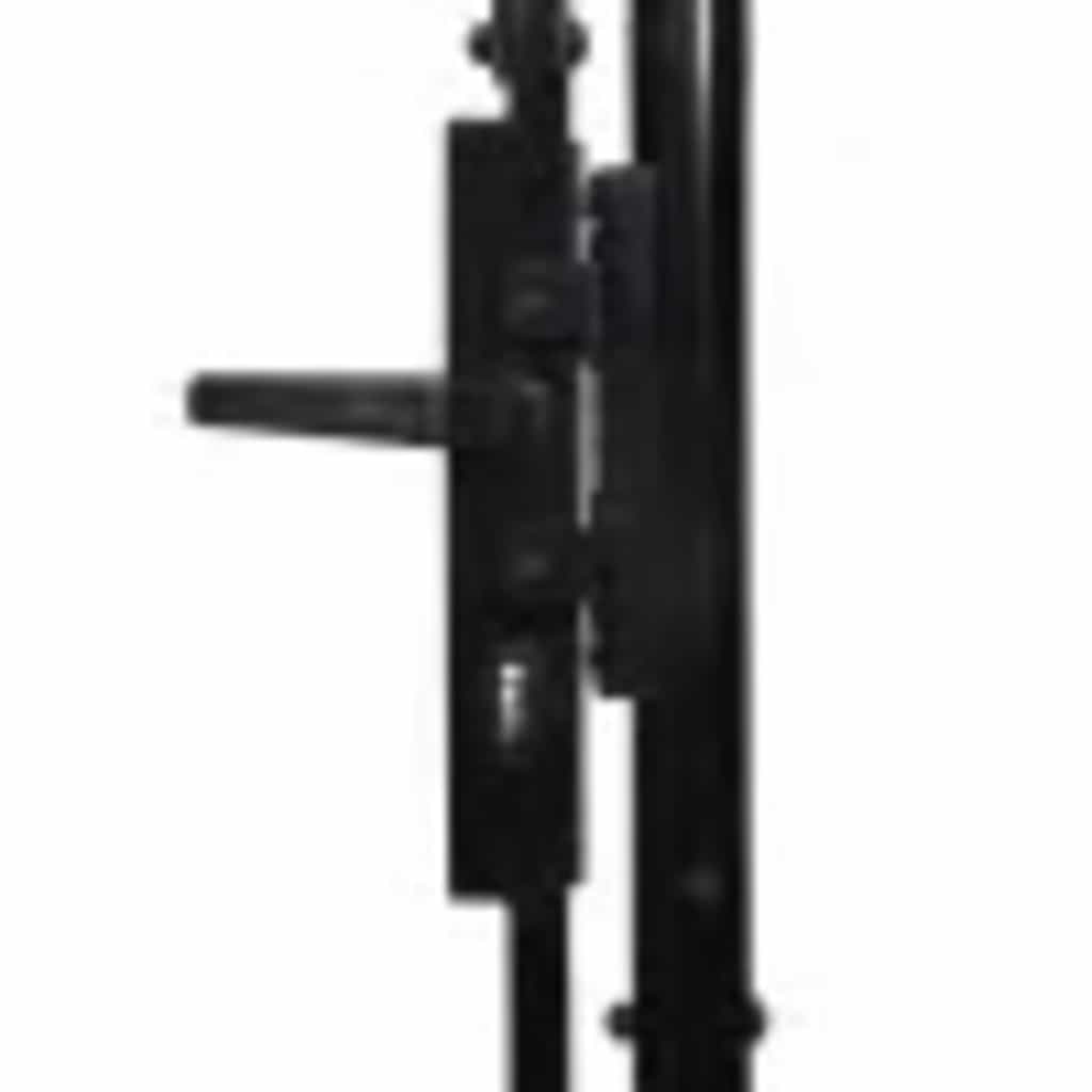 Vidaxl Double Wing Gate With Decorative Spikes, 400 X 150 Cm