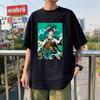 Anime Game Genshin Impact Barbatos T-shirt Unisex Women Vintage Cartoon Streetwear Short Sleeve Casual Loose Tshirts Cotton Tops