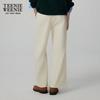 Teenie Weenie Women's Ivory White Wide-Leg Casual Pants