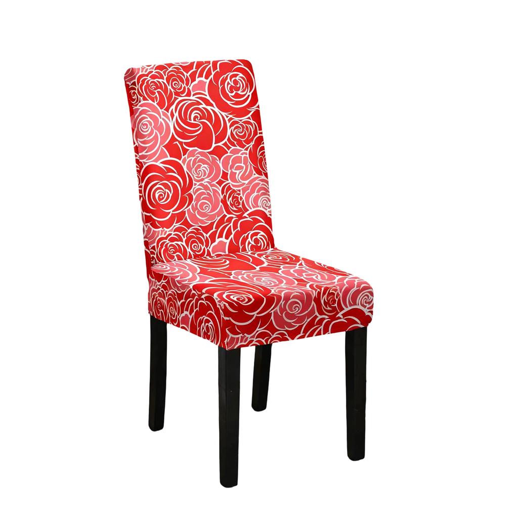 Valentine's Day Chair Covers, Elastic -shaped Polka Dot Chair Covers, Suitable For Kitchens, Hotels, And Banquet Halls.