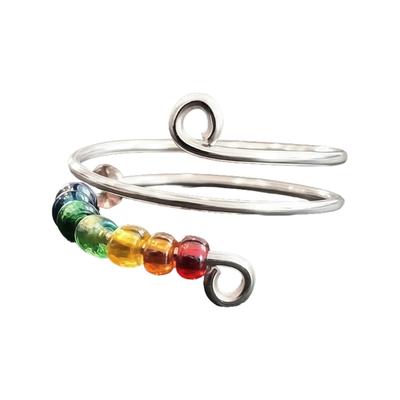 Elegant Beaded Finger Rings Party Accessories Weddings Rings Copper Texture Suitable for Matching Casual Outfits