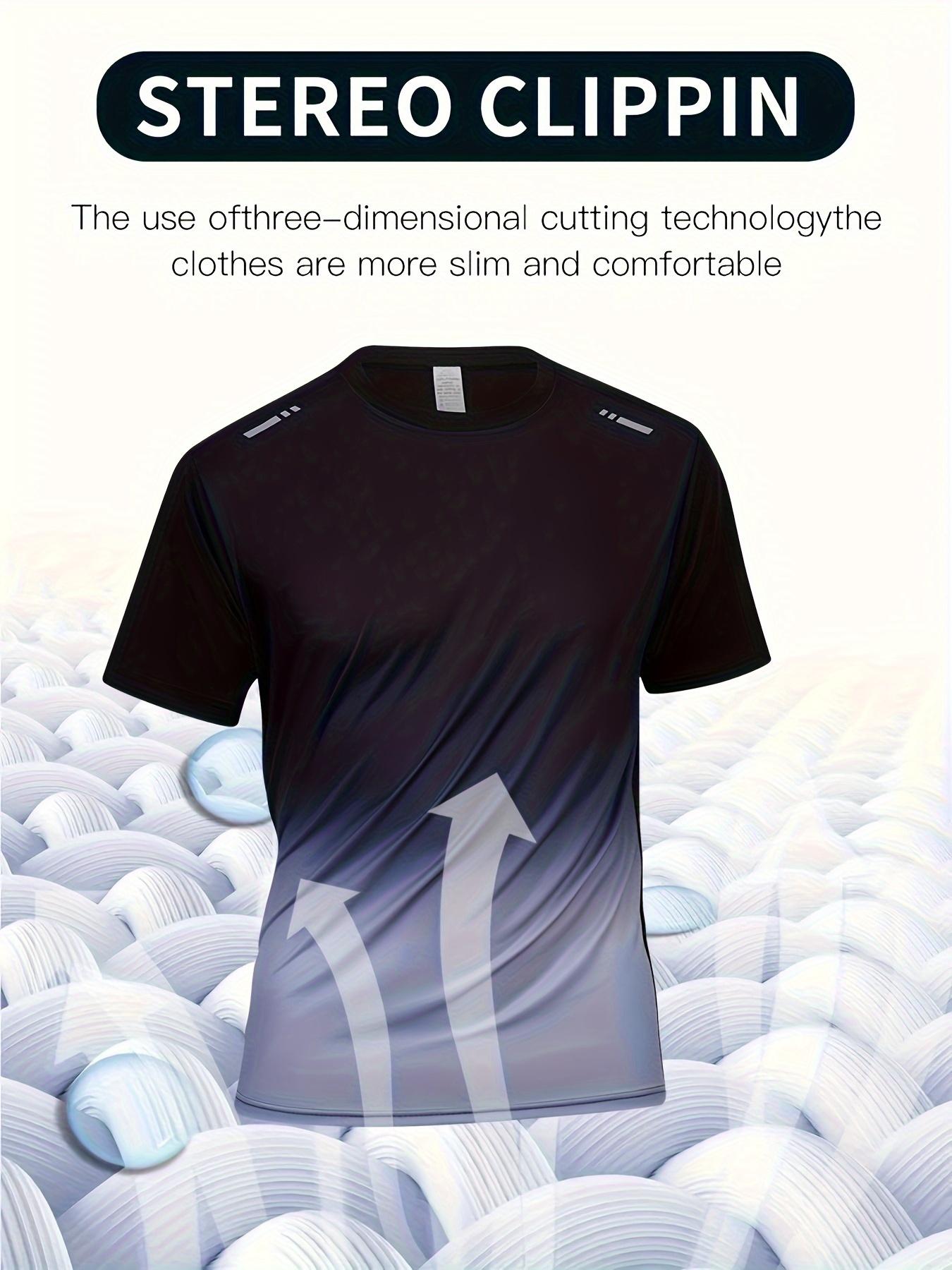 

Gradient Athletic T-Shirt - Breathable Polyes XL дубильная кора