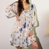 Evil Eye Dress – White Blue Gold L/Xl