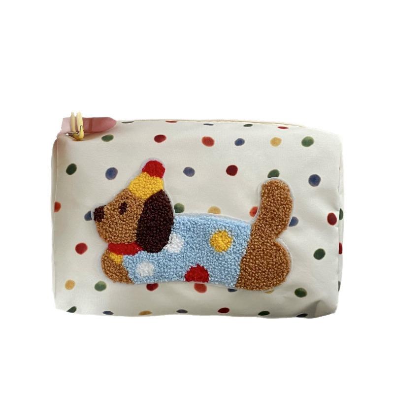 Tragbar und Vielseitig Cartoon Niedlich Bestickt Kosmetiktasche Reise Aufbewahrungstasche Finishing Tasche Handtasche Einkaufs-Clutch
