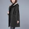 2024 Women Autumn Winter Thickened Cotton Padded Parker Jacket Mid Length Coat for Middle Aged