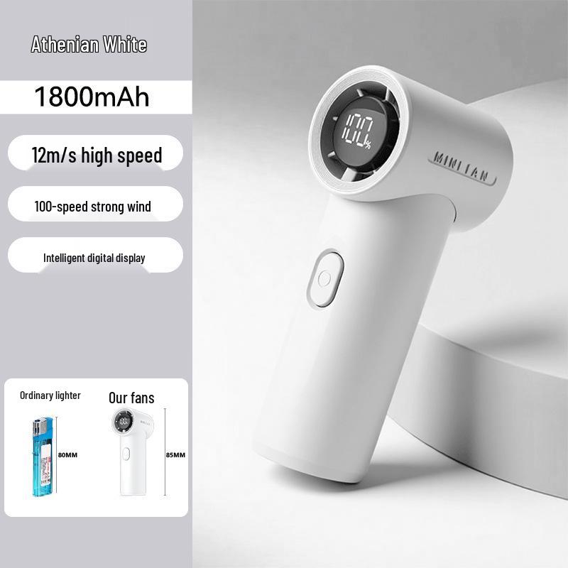 2026 Mini Handheld Fan: Powerful Wind, Digital Display, Long Battery Life, Portable USB Outdoor Fan High-Speed Fan + Long Battery Life + Pocket-Sized