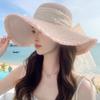Summer Straw Hat With Wide Brim For Women Sunshade And Casual Outdoor Wear
