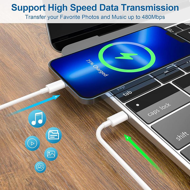 20W PD Lightning Cable Type C To Lightning Fast Charging Cord MFI Certified Wire for 14 13 12 11 Pro Max XS Max XR 6 7 8