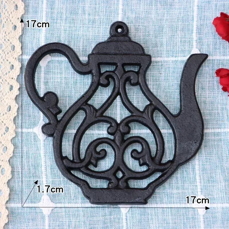 Owl Retro Decoration Ironwork Insulation Rack Water Kettle Style Household Cup Bowl Placemat Cast Iron Kitchen Plate Pot Mats