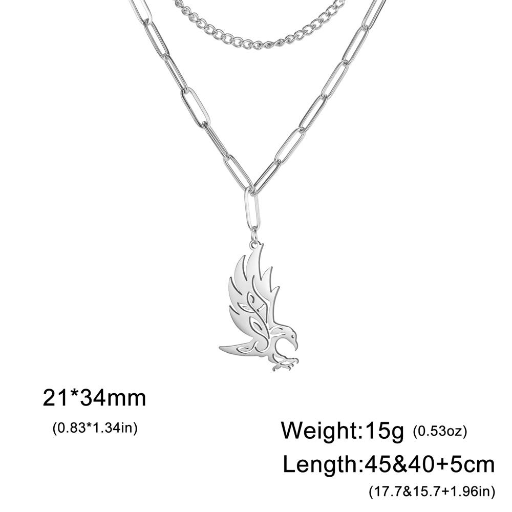 Eagle Birds Earrings for Women Girl Stainless Steel Drop Earring Animal Bird Charms Hoop Earrings Punk Cool Jewelry Gifts