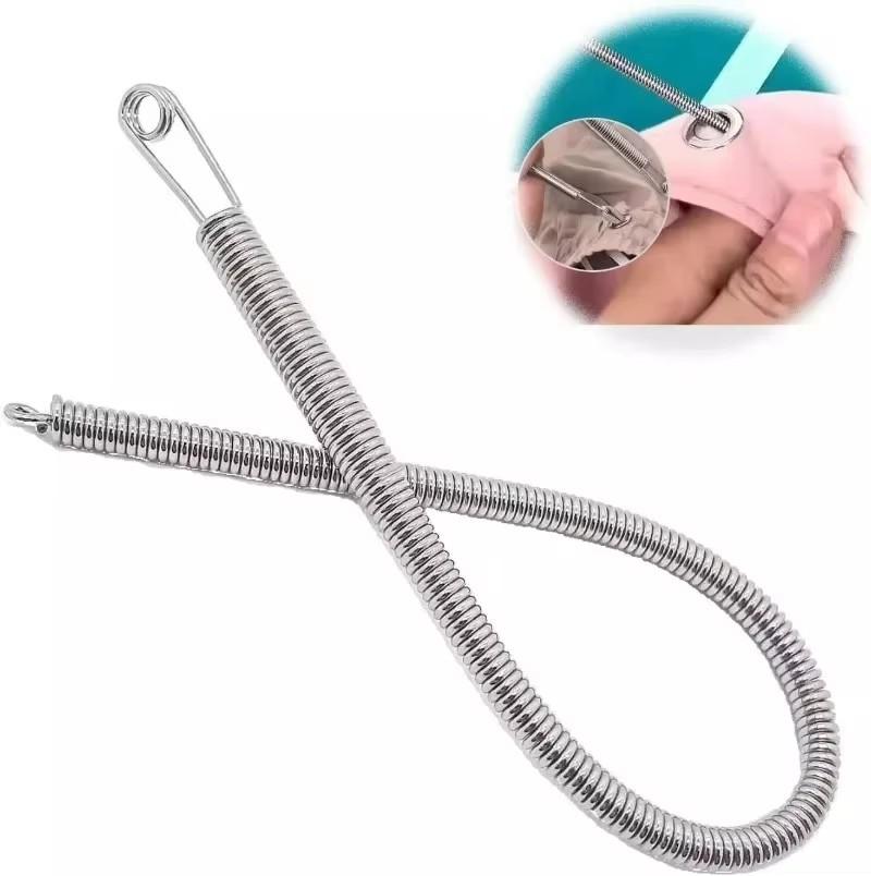 Bükülebilir Yaylı İpli Geçirici Klips Pantolon Kapüşonlu Elastik Bant Dantel Kordon Esnek İpli Geçirici Kendin Yap Dikiş Aksesuarları