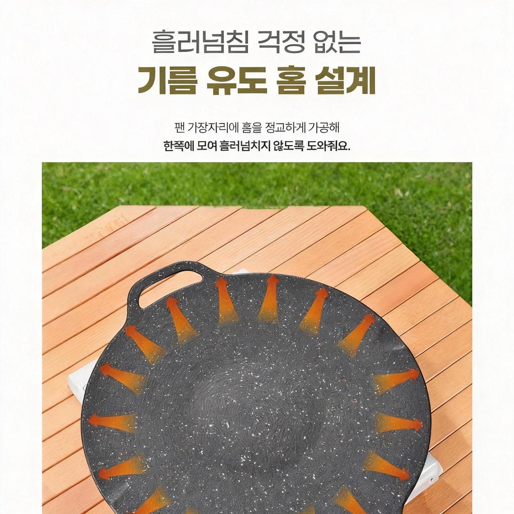 KOSUN Korean Grill Pan Nonstick Barbecue Aluminum Roasted Maifan Stone Fry Pan for Indoor Outdoor Camping Induction Gas Stovetop