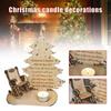 Christmas Remembrance Candle Ornament Wooden Candle Holder To Remember Loved Ones Christmas Table