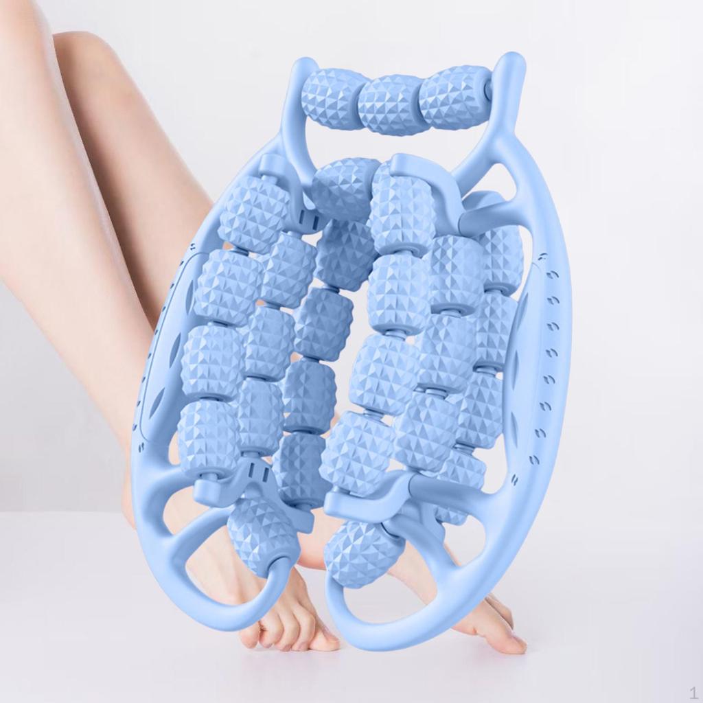 Massage Roller for Legs Calf Tool 29 Wheels Leg Clamp Fitness Physical Gym