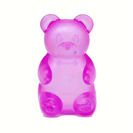 Clear Bear Squeeze Toy Anxiety Stress Relief Glitter Bear Stress Sugar Ball Sensory Toy Soft Stretchy Decompression Fidget