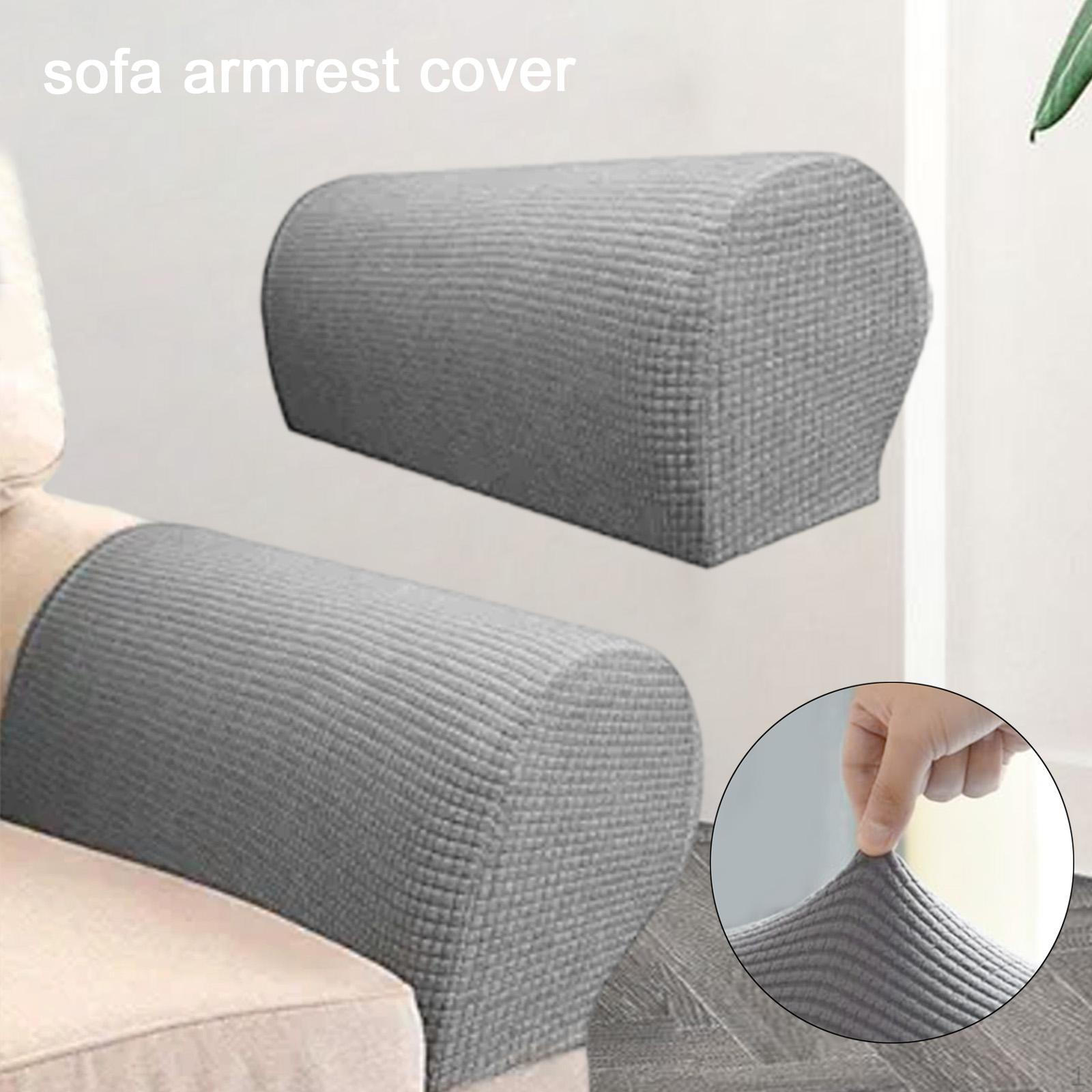 2 Pieces Armrest CoversArmchair Slipcovers for recliner Comfortable Sturdy Washable Chairs Light Coffee 980₽