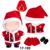New Christmas Clothes For 17cm Labubus Mini Doll Clothes Outfit Hat Clothes for Labubu I II III Doll Accessories Party Game Toys