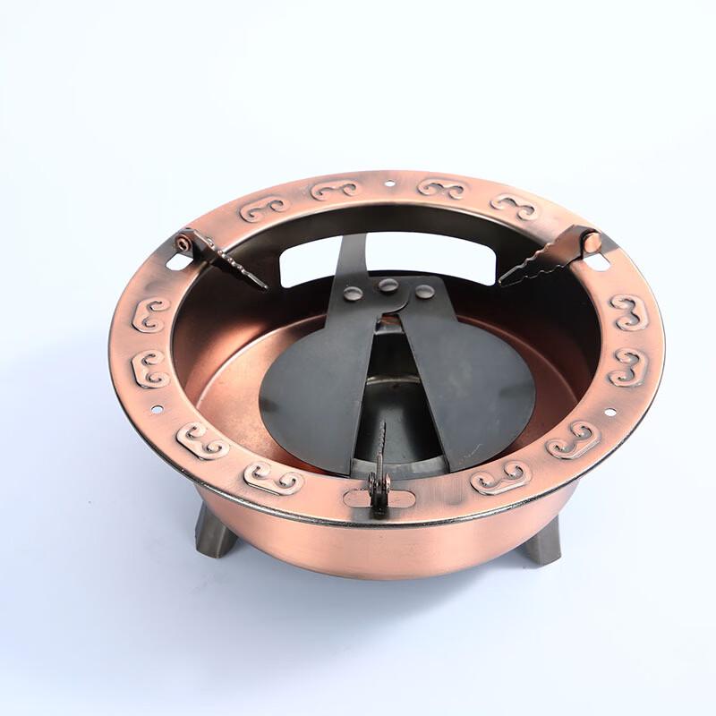 ZISIZ Windproof Copper Alcohol Stove for Hot Pot