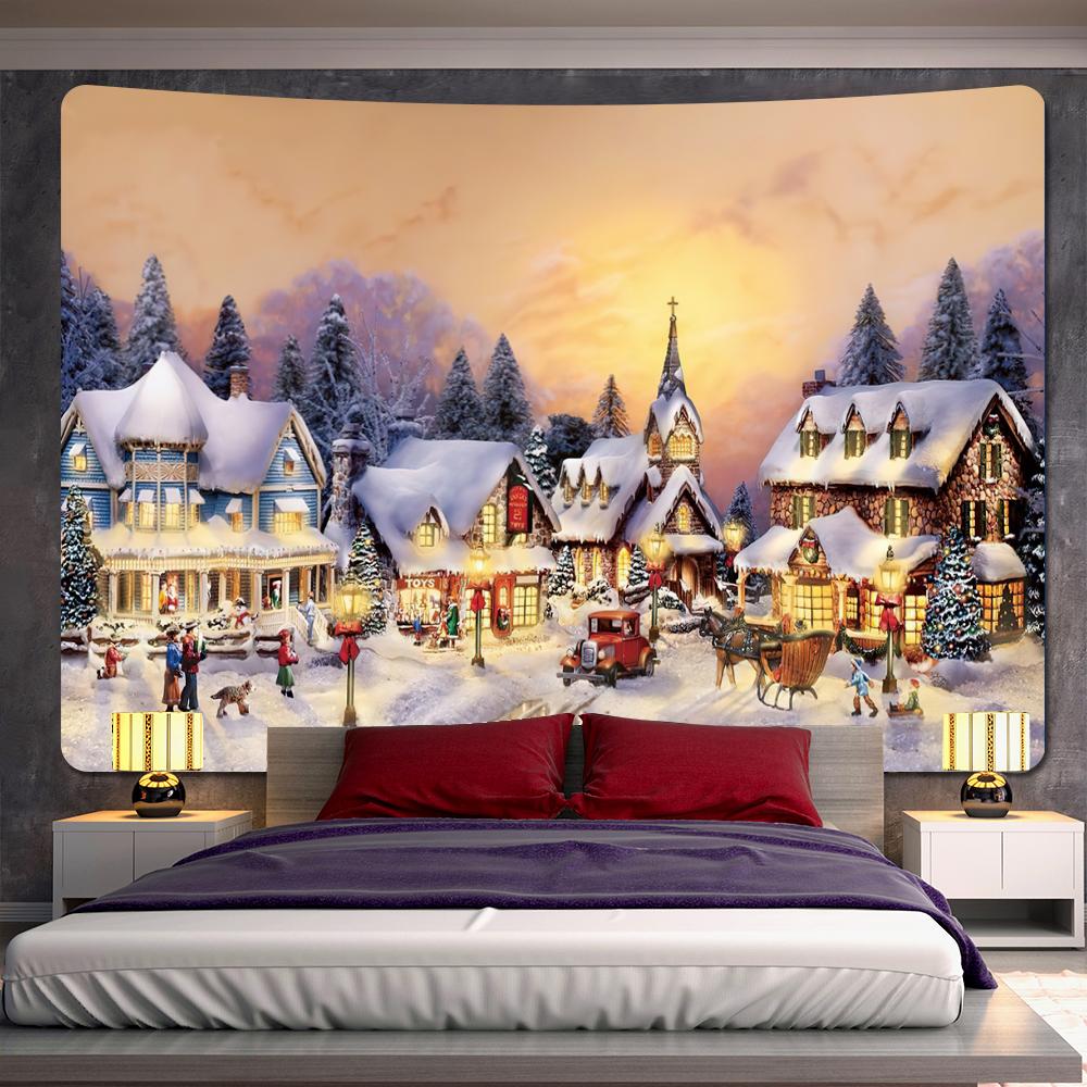 Home Art Decor Backdrop Christmas Tree Wall Tapestry Bohemian Living Room Mandala