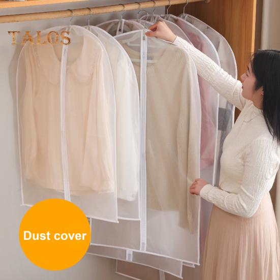 5Pcs Clothes Hanging Dust Covers Insect-Proof Transparent Fully Enclosed Clothing Protector Suit Coat Storage Bags
