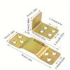 Heavy-Duty Solid Wood Bed Frame Hardware Kit - Includes 2 Sets of Hooks, Buckles, and Screws for Easy Assembly