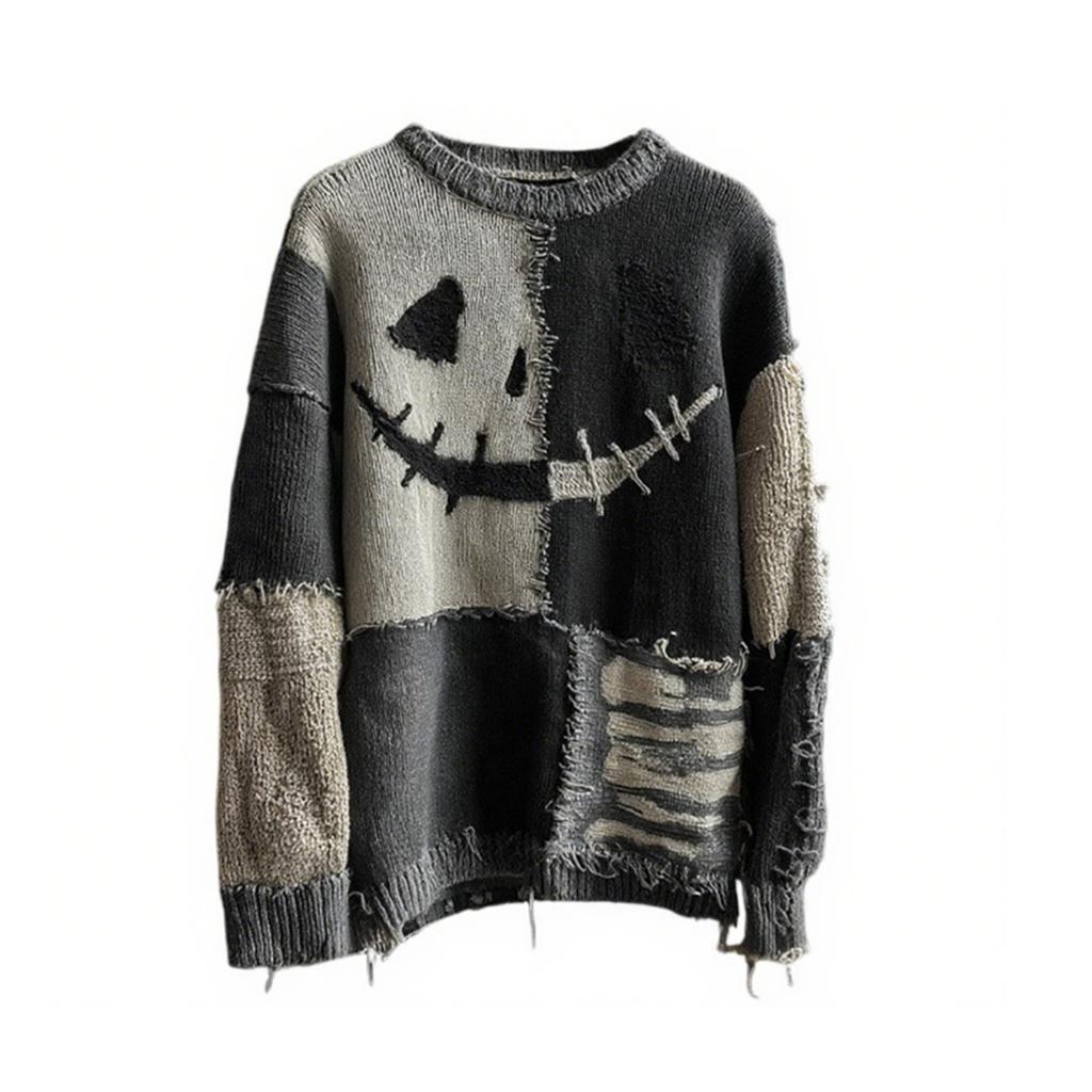 Herre Halloween 3D-trykket Langermet Topp Rund Hals Casual Sportspullover