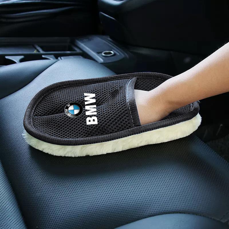 BMW Car Wash Glove Soft for Car Wash Thick Cleaning Detailing Brush sticker For F20 E46 F30 E60 X3 M E70 F40 F10 E39 E36 E87 E90 DA6