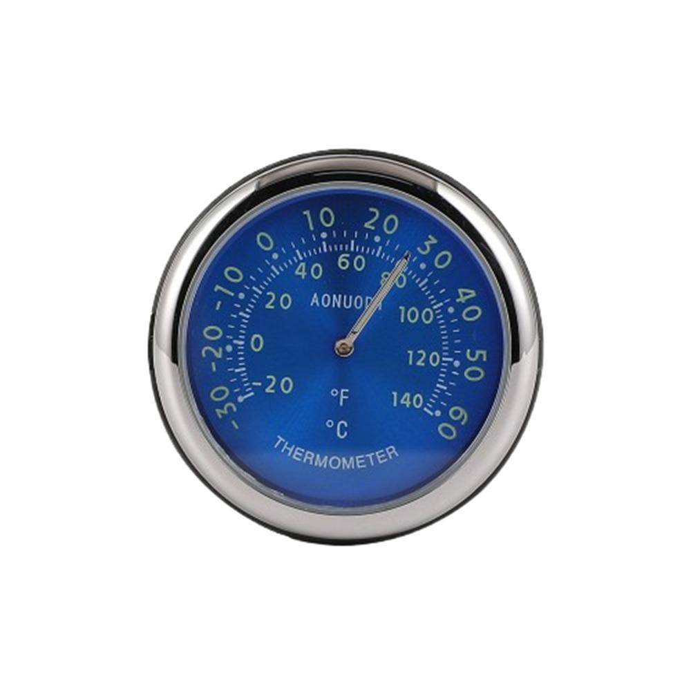 Luminous Car Mounted Thermometer 40mm Diameter Car Hygrometer Car Digital Thermometer Truck