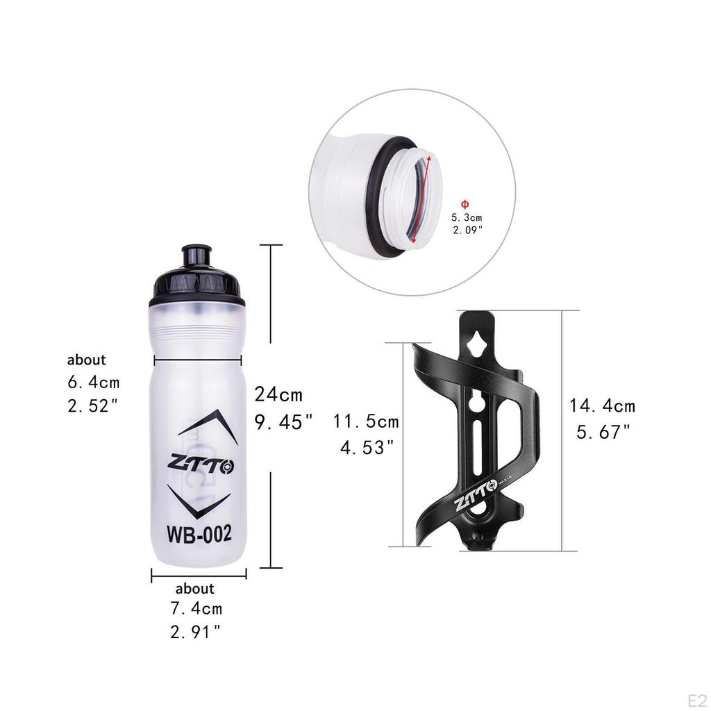 Aluminiowy koszyk na bidon do rowerów górskich - Pojemność 750 ml