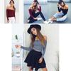 Premium Quality Mode Femme Decollete Crop Top With Long Sleeves For Stylish Comfort