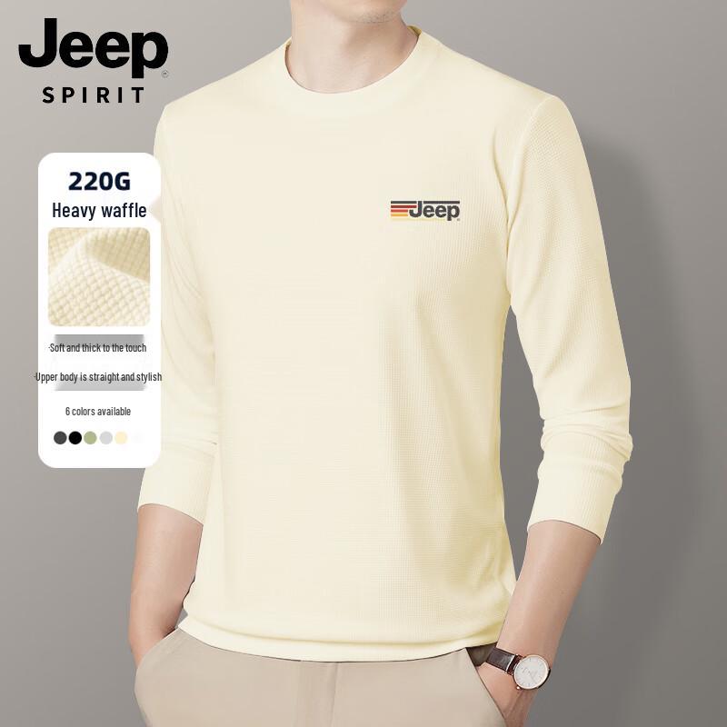 JEEP SPIRIT Men s Waffle Knit Long Sleeve T-Shirt 3XL