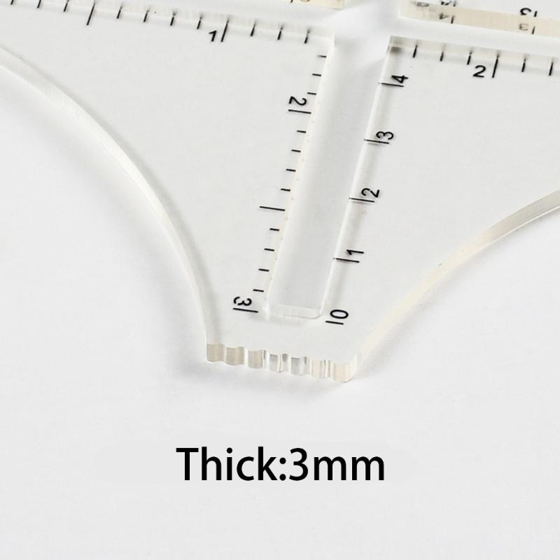 Multifunktionale Acryl-Schablone zum Nähen, Basteln und Stofftransfer Einfach zu verwenden Florale Designs enthalten