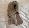 Korean ins simple solid color wool knitted scarf women's winter blue warm couple student neck scarf