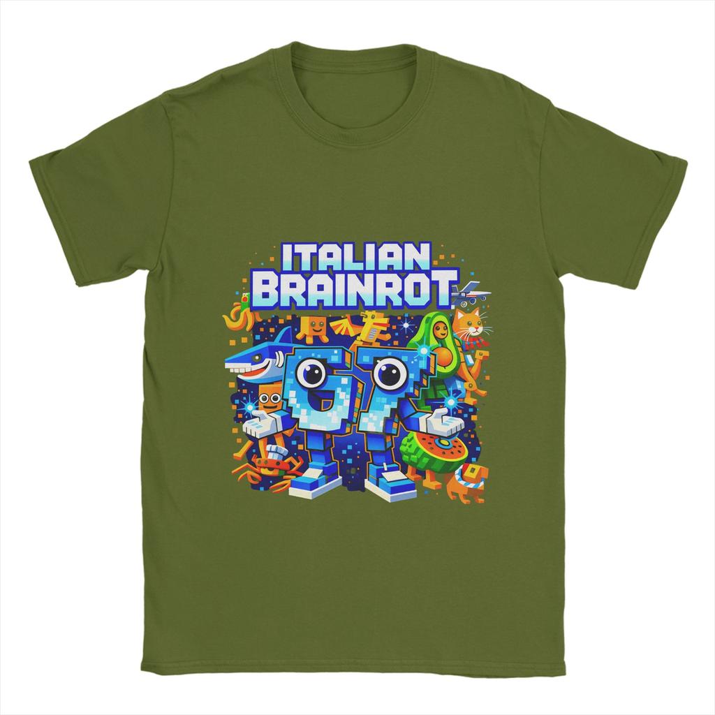 Italian Brainrot 67 TShirt Summer Pure Cotton T Shirts For Adult Harajuku Pattern Tee Shirt Short Sleeve Y2K Basic Top Tees