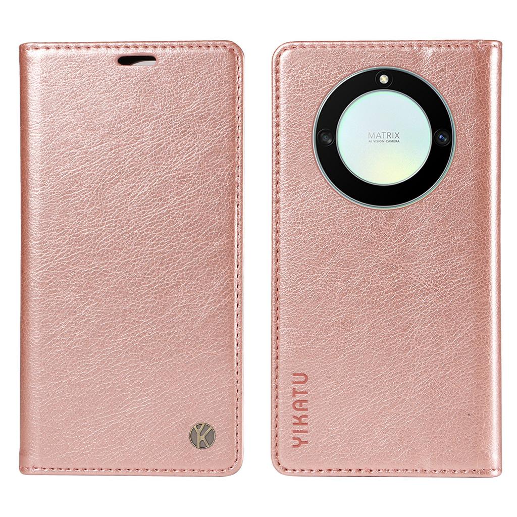 YIKATU YK-006 For Honor X40 5G/X9a 5G/Magic5 Lite 5G Leather Case Litchi Texture Phone Wallet Cover