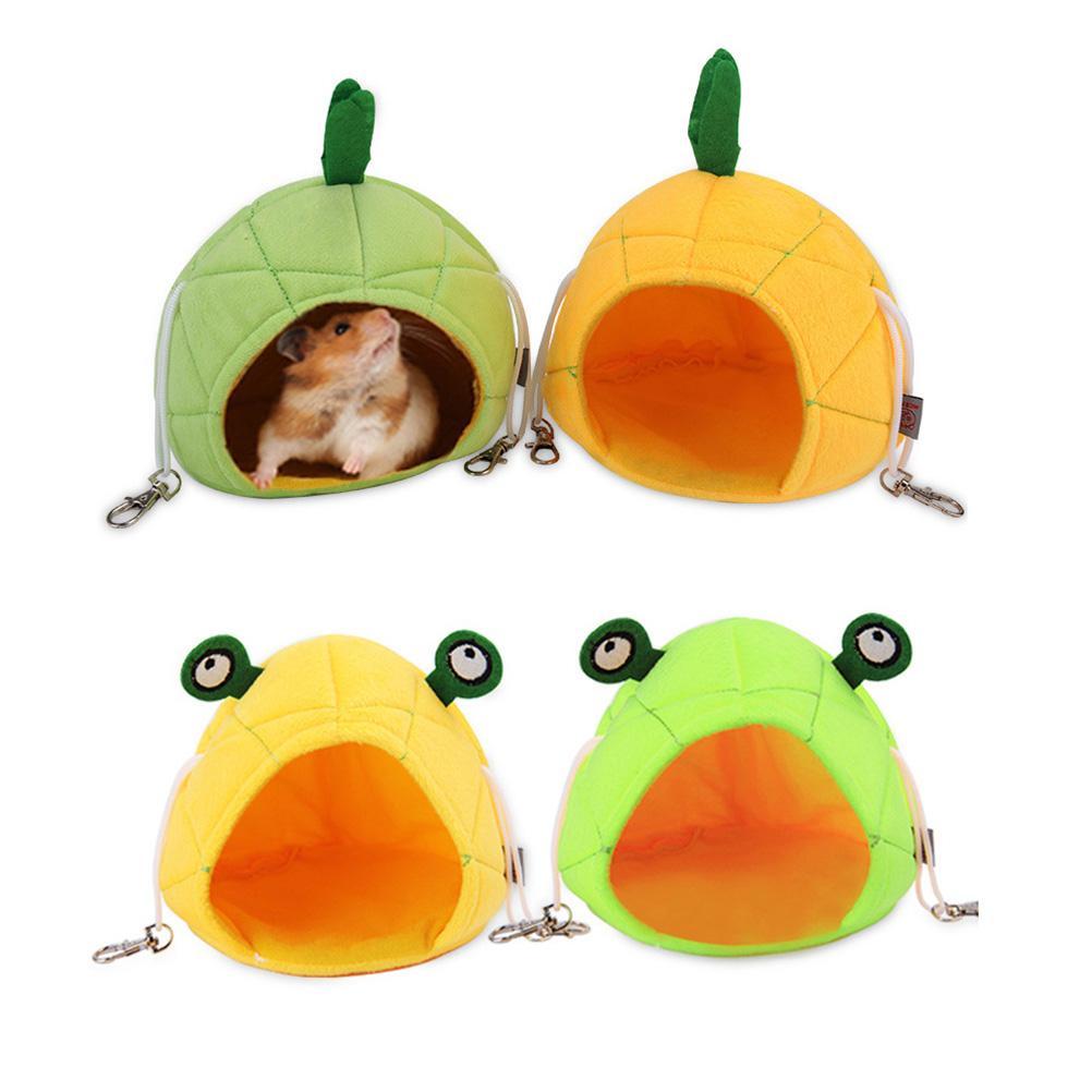 Cute Pet Fruit Nest Cartoon Fruit Pineapple Frog Cotton Nest Hanging Bed Hamster Hammock