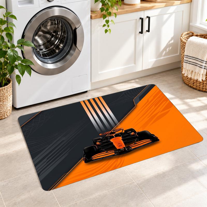 Flannel Kitchen Mat McLaren Soft Area Rug Non Slip Floor Carpet Home Decoration
