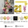 32-inch Gold Digital Foil Balloon Set Wine Glass Love Pentagram Balloon Boy Girl Birthday Party Decor Supplies Baby Shower 2025