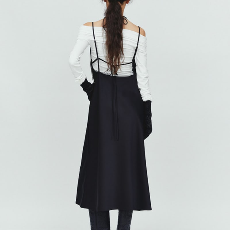 DIAGONAL GLITTERING GLOVES (black)