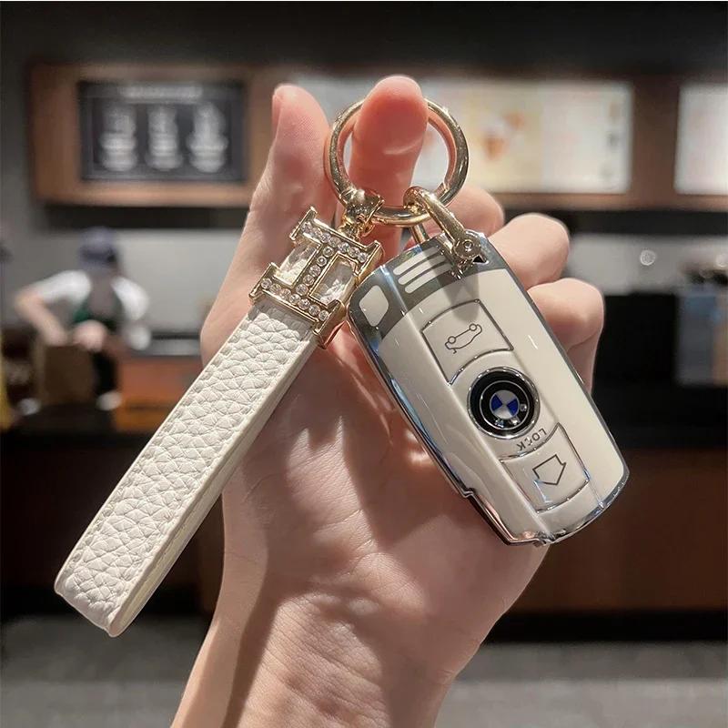 TPU Car Key Case Cover For BMW E90 E87 E70 E61 E60 X5 X6 E88 E89 E82 E71 Keychain Interior Protective Accessories XV1