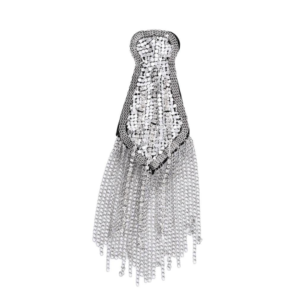 Epaulet Tassel Chain Shoulder Board Punk Epaulette Exquisite Star Shoulder Flash Girl