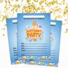 Darling Souvenir Blue Birthday Invitation Card Printable Fill or Write In Blank Invites Party Supplies Pack Of 28 5 X 7 Inches