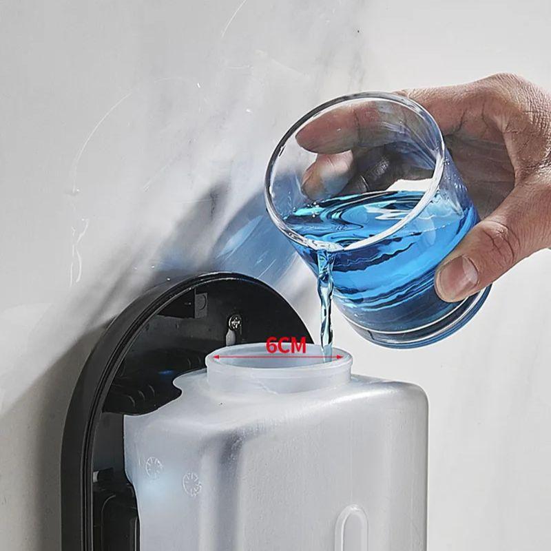 Bezkontaktní nástěnný automatický dávkovač tekutého mýdla do koupelny Veřejná toaleta Infračervený senzor Dezinfekce na ruce