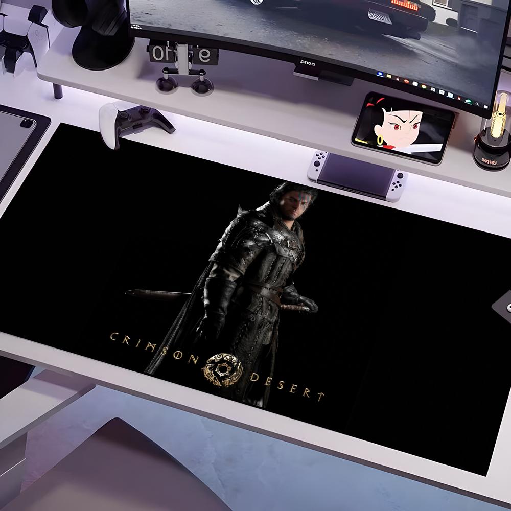 

C-Crimson D-Desert Mouse Pad Multiple Sizes Large Square Computer Office Game Table Mats Rubber Anti-slip Mousepads 600x300x2mm