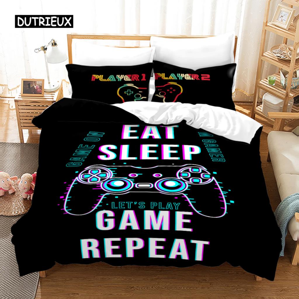 Duvet Cover Gamepad Bedding Set Kids Boys Teens Gifts Bedroom Decoration Video Game Duvet Cover For Youth New Game Controller