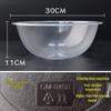Transparent Round Plastic Malatang Serving Basin