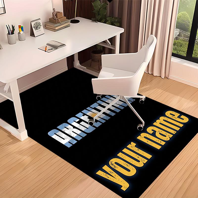 Custom personalization Argentine Football Association Print Area Rug - Soft, Washable Non-Slip Indoor Mat,Living Room,Home&Office Decorative Rug