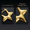Boucles d'Oreilles en Acier Inoxydable pour Femmes Vintage Luxe Élégant Bijoux en Acier Titane