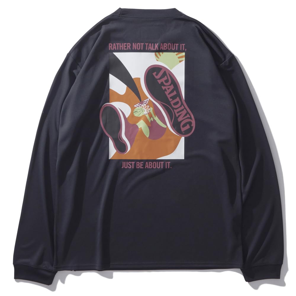 

Spalding Dunk Long Sleeve T-Shirt, Black, Size M, SMT24115