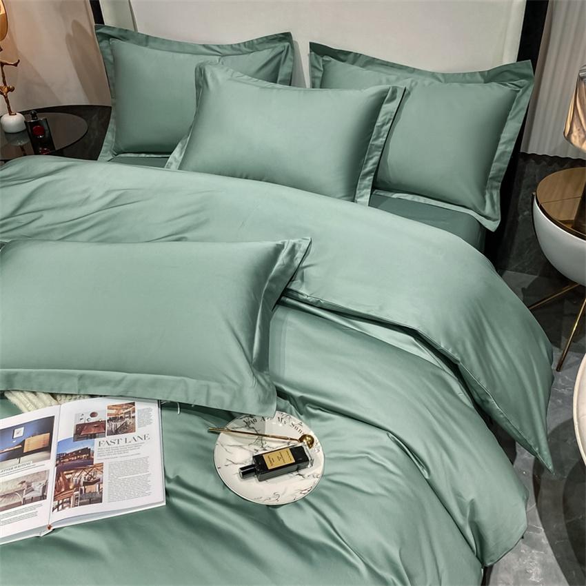 Luxury Bedding Set 100% Egyptian Cotton Duvet Cover Pillowcase Ru Europe Double Queen King Size Bed Linen Soft Bed Sheet Sets